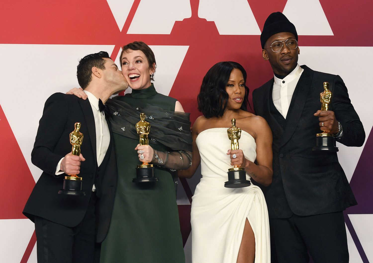 Rami Malek, Olivia Colman, Regina King, e Mahershala Ali