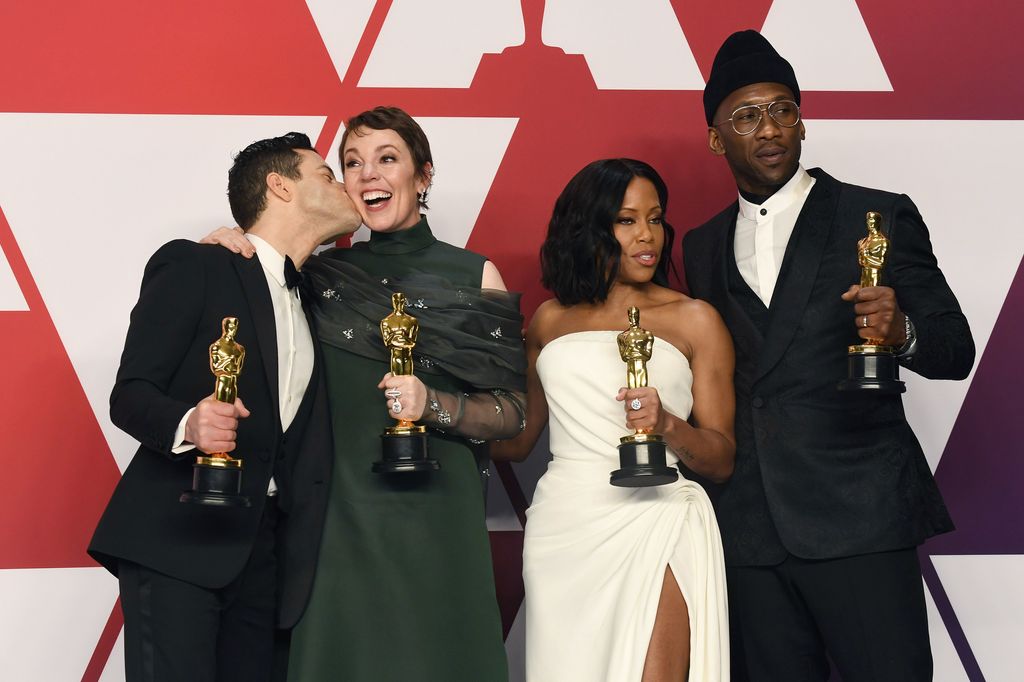 Rami Malek, Olivia Colman, Regina King, e Mahershala Ali