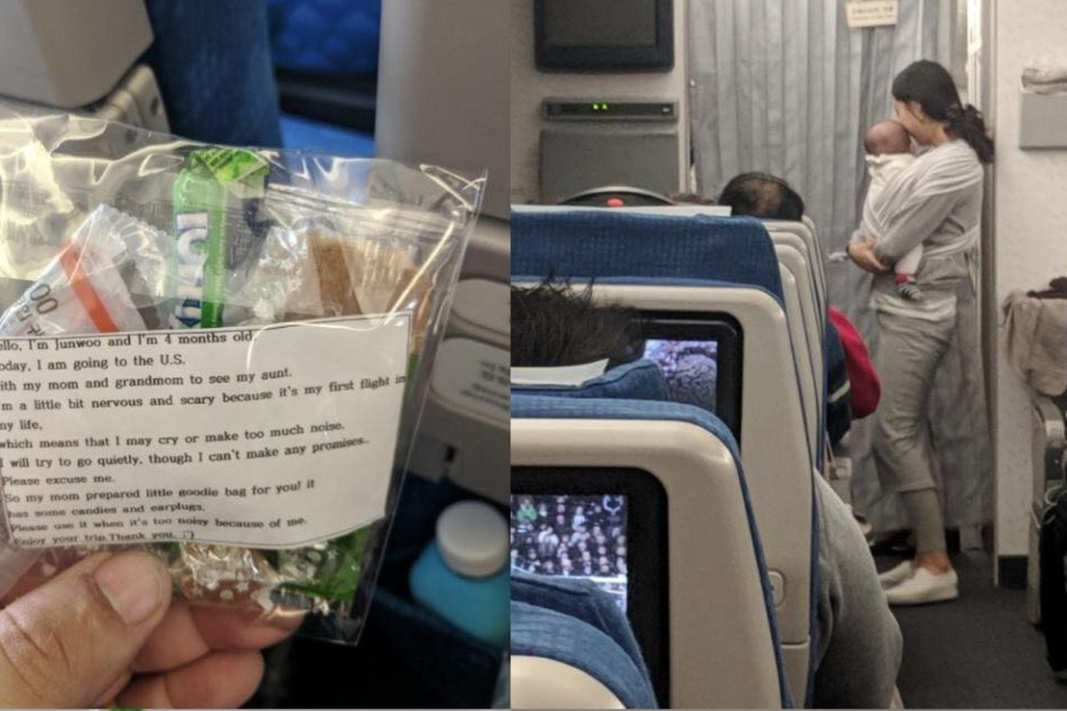 La foto della mamma che distribuisce caramelle e tappi per le orecchie postata su Twitter