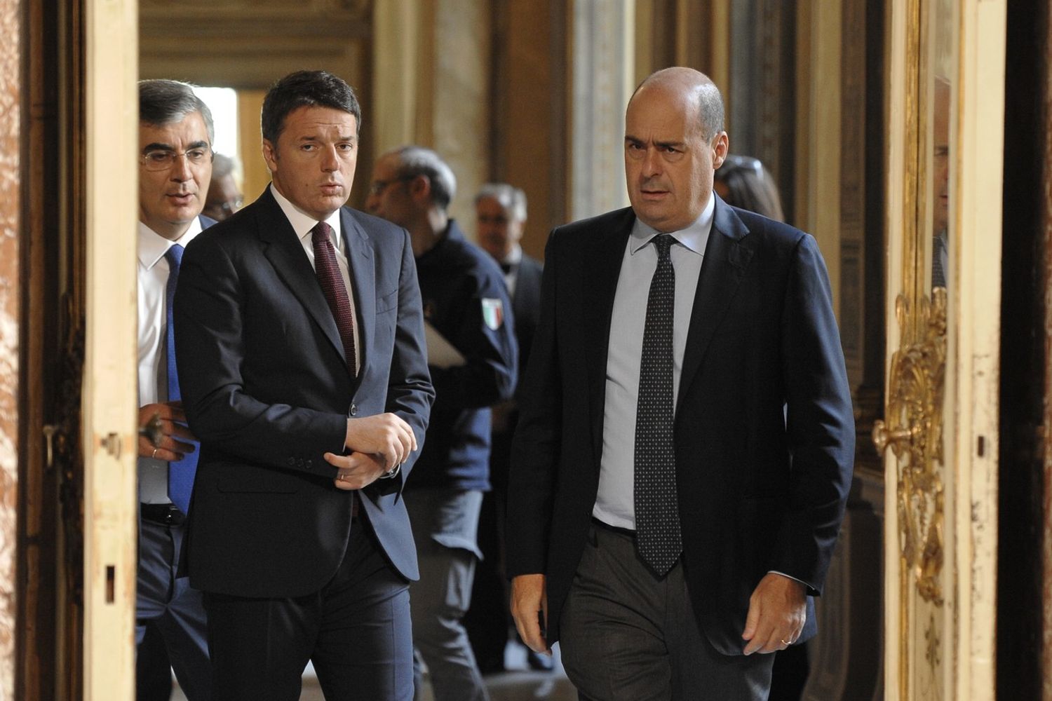 Nicola Zingaretti e Matteo Renzi