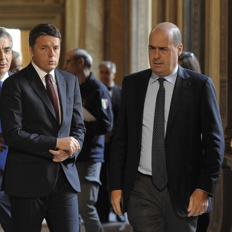 Nicola Zingaretti e Matteo Renzi