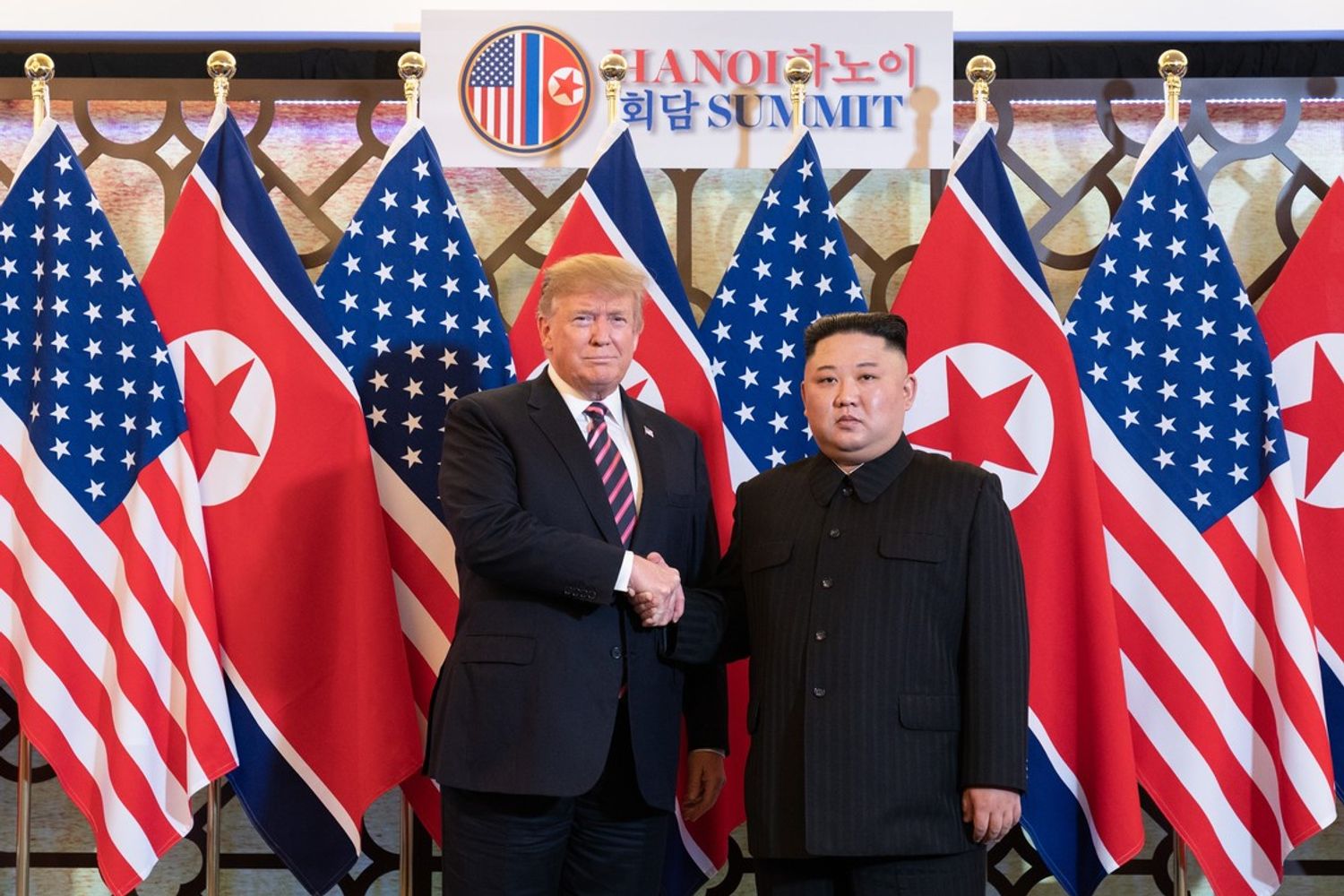 Donald Trump e il leader della Corea del Nord Kim Jong Un