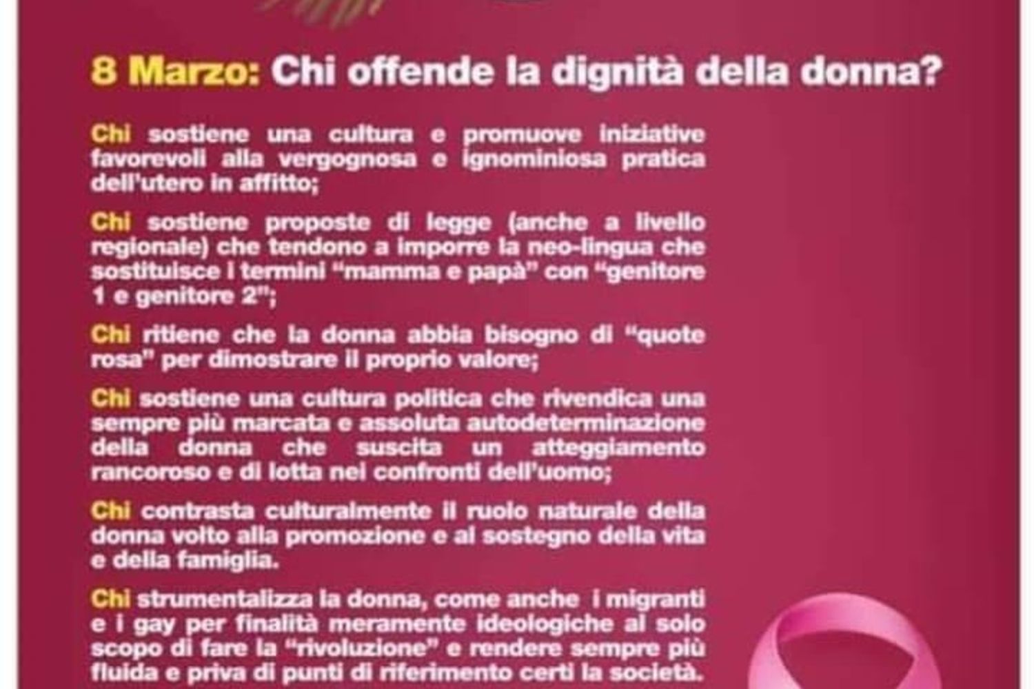 Il volantino dei giovani leghisti di Crotone