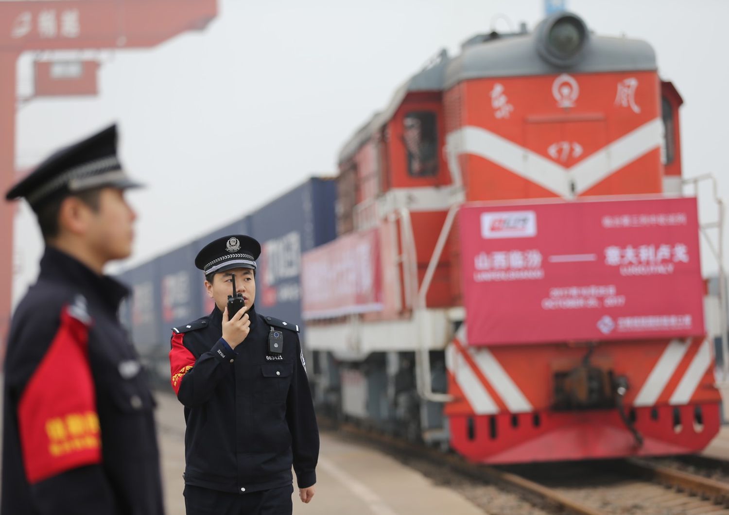 Via della Seta, un treno che collega Linfen all'Italia