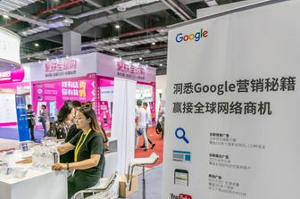 Stand di Google in Cina