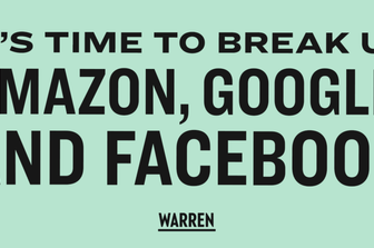 Warren&nbsp;Amazon&nbsp;Google Facebook antitrust
