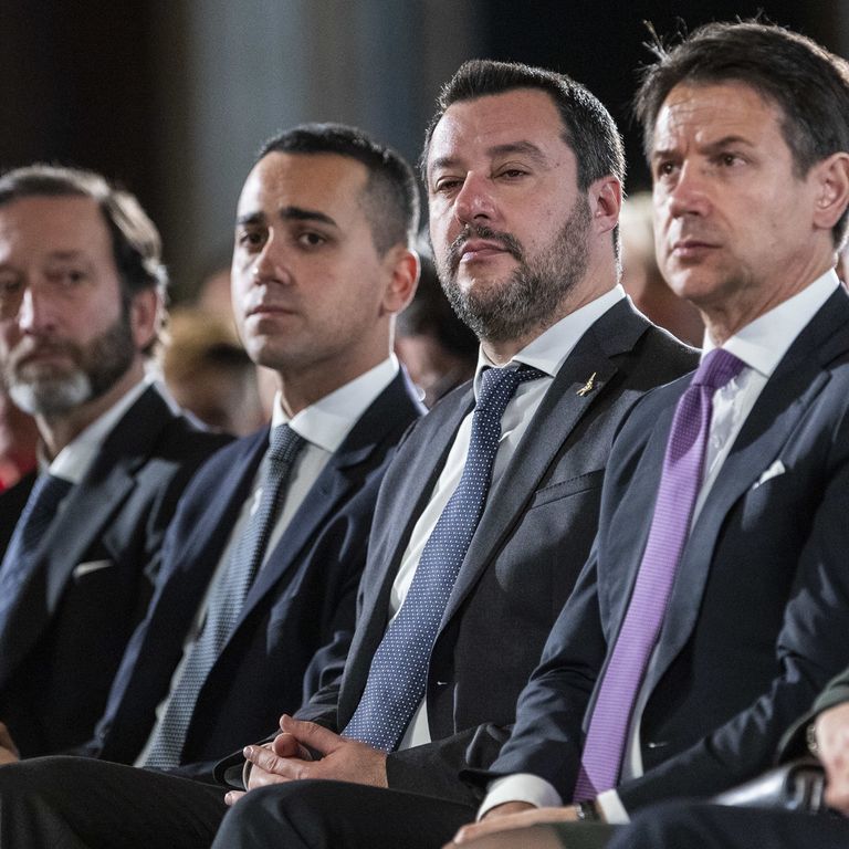 Di Maio, Salvini e Conte