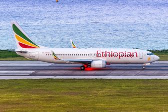 Un Boeing 737-800 della Ethiopian Airlines