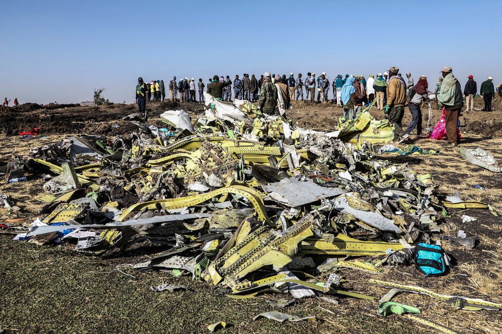 La zona vicino a Bishoftu, 60 chilometri da Addis Abeba, dove &egrave; caduto il Boeing 737 della Ethiopian Airlines