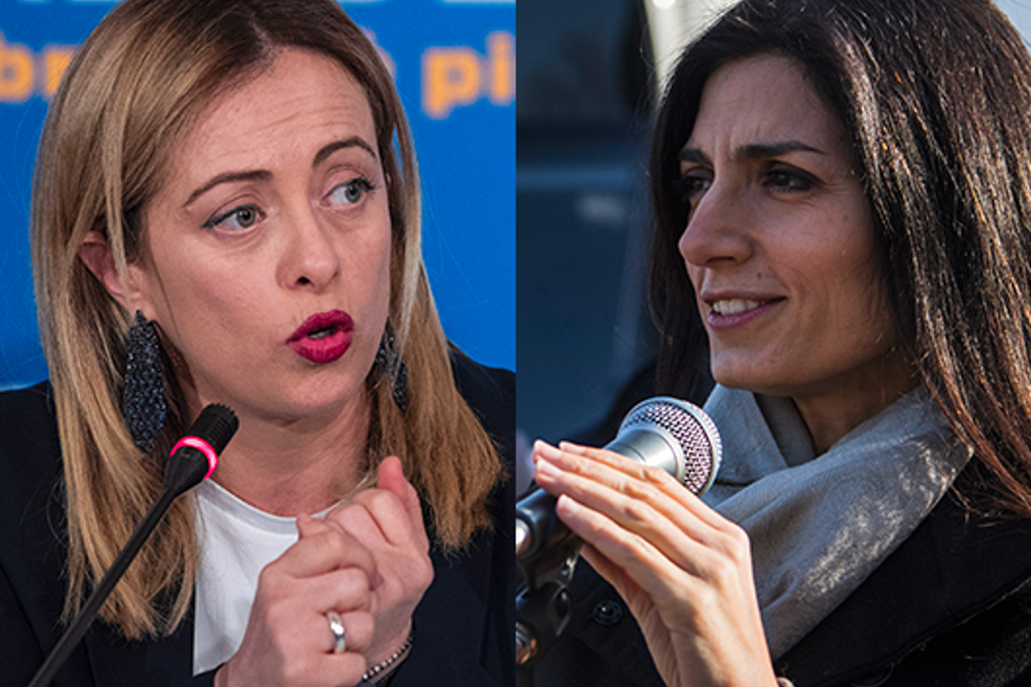 &nbsp;Giorgia Meloni e Virginia Raggi