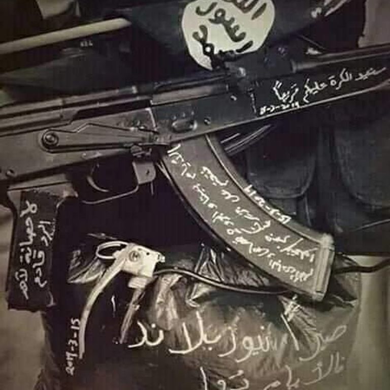 La foto condivisa sui canali Telegram dell'Isis