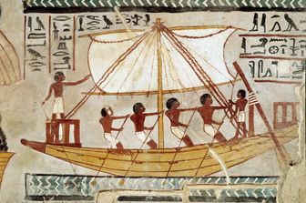 Antico Egitto, nave sul Nilo - Luxor (Luisa Rocciarini/Leemage/AFP)