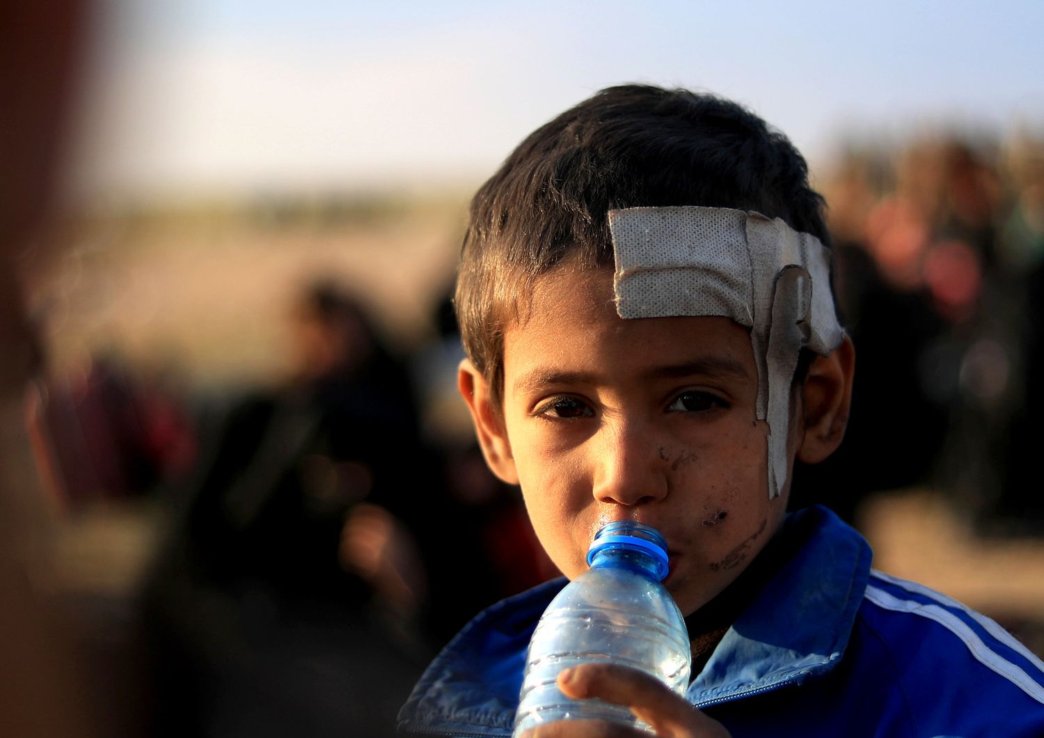 Un bambino siriano Barghuz