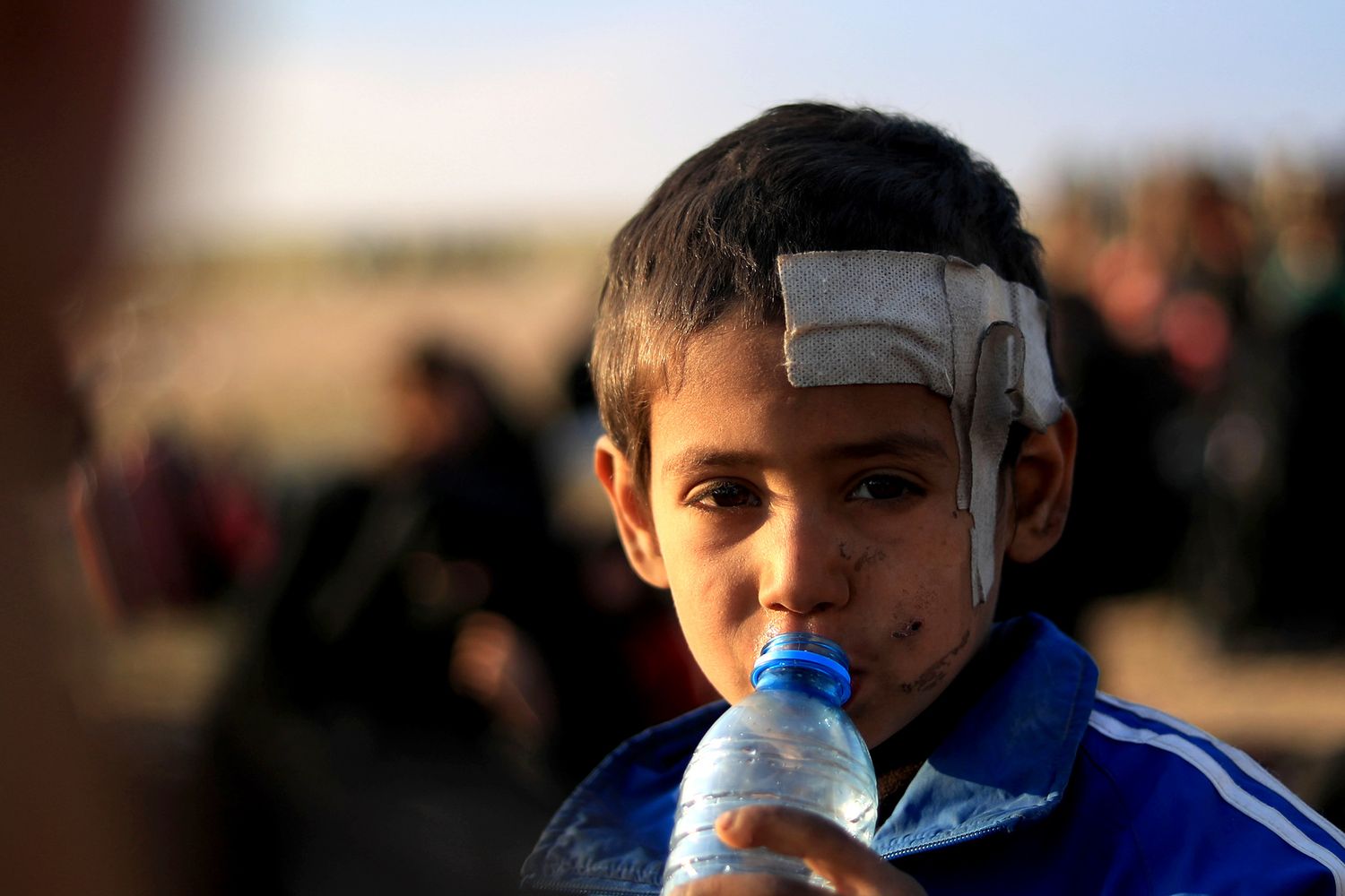 Un bambino siriano Barghuz