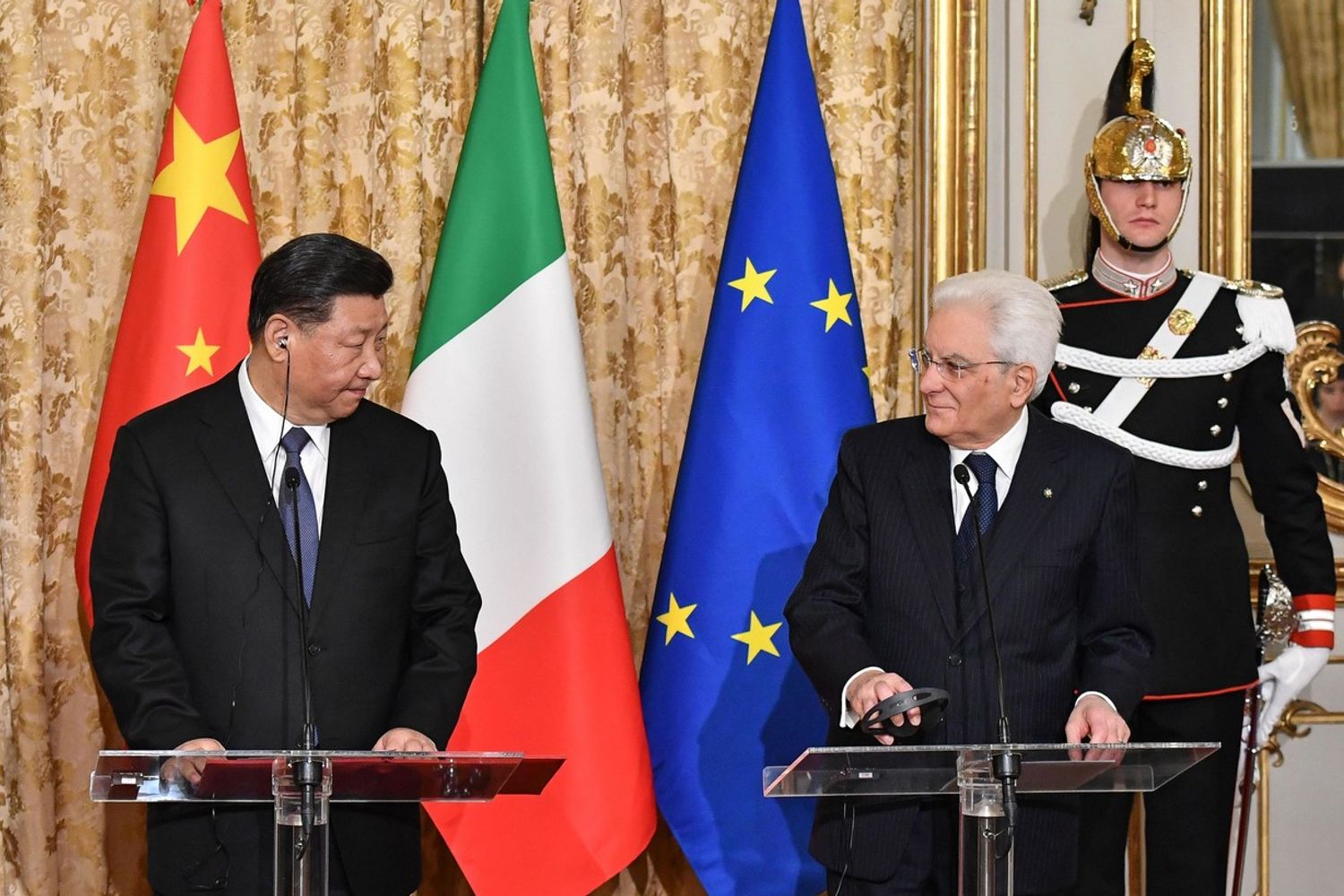 Xi Jinping e Mattarella