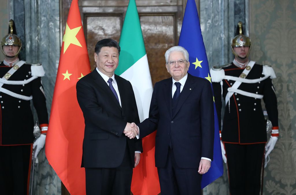 Xi Jinping e Mattarella