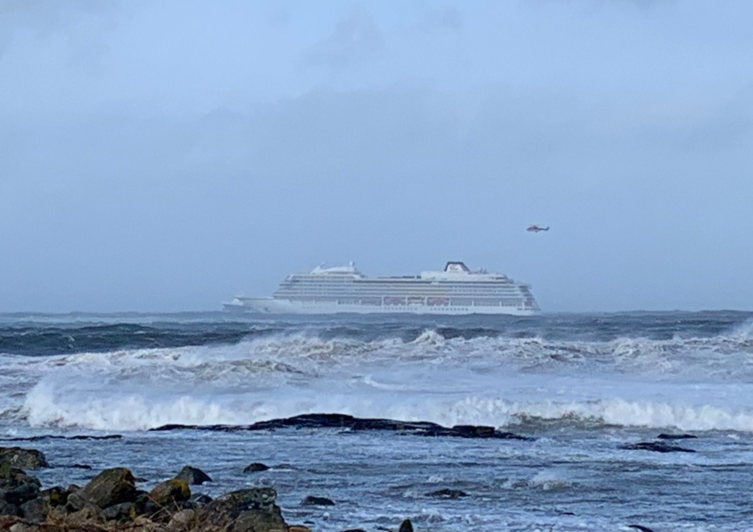 La nave da crociera Viking Sky in avaria nelle acque di Norvegia