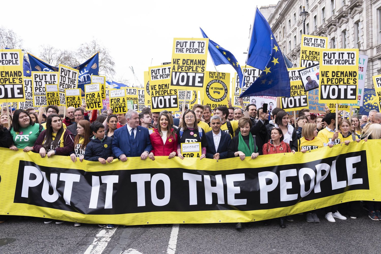 Brexit, la manifestazione di Londra del 23 marzo 2019