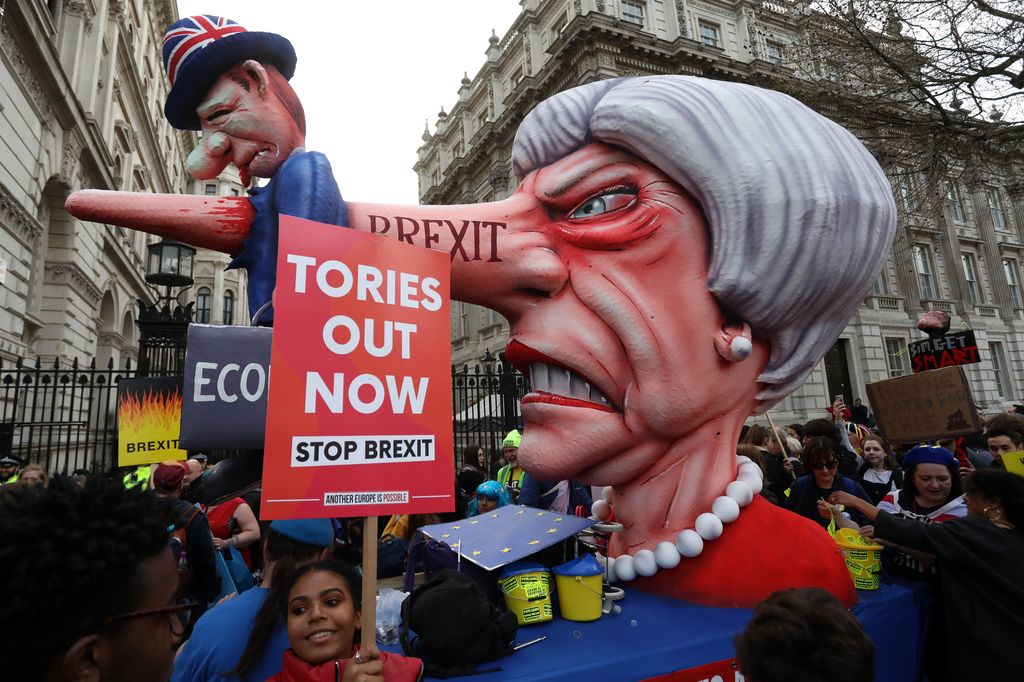 Manifestanti antibrexit, Teresa May, Londra&nbsp;