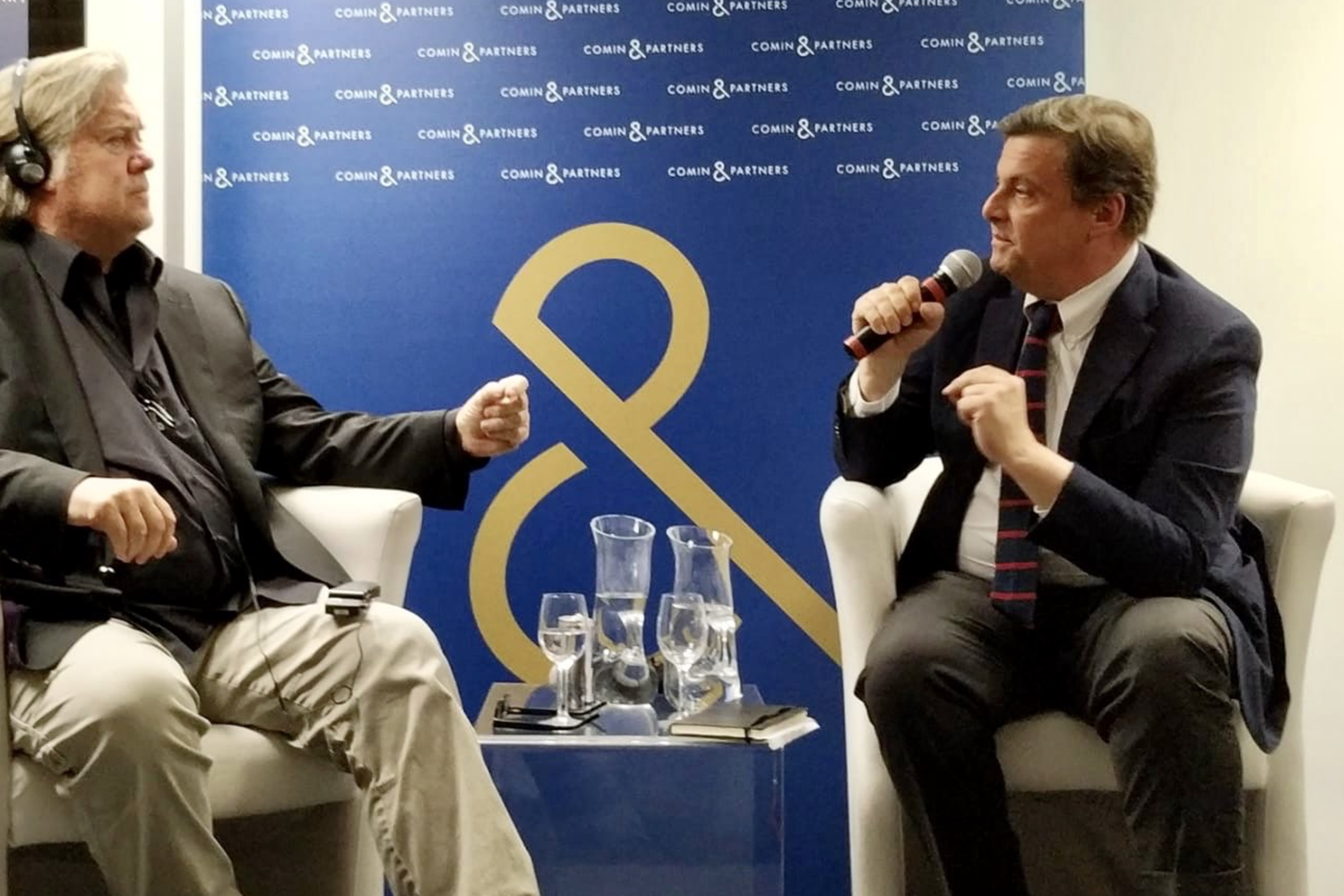 Carlo Calenda e Steve Bannon