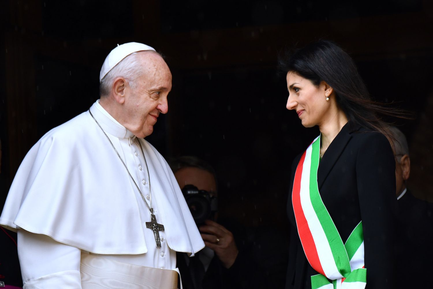 Papa Francesco e Virginia Raggi