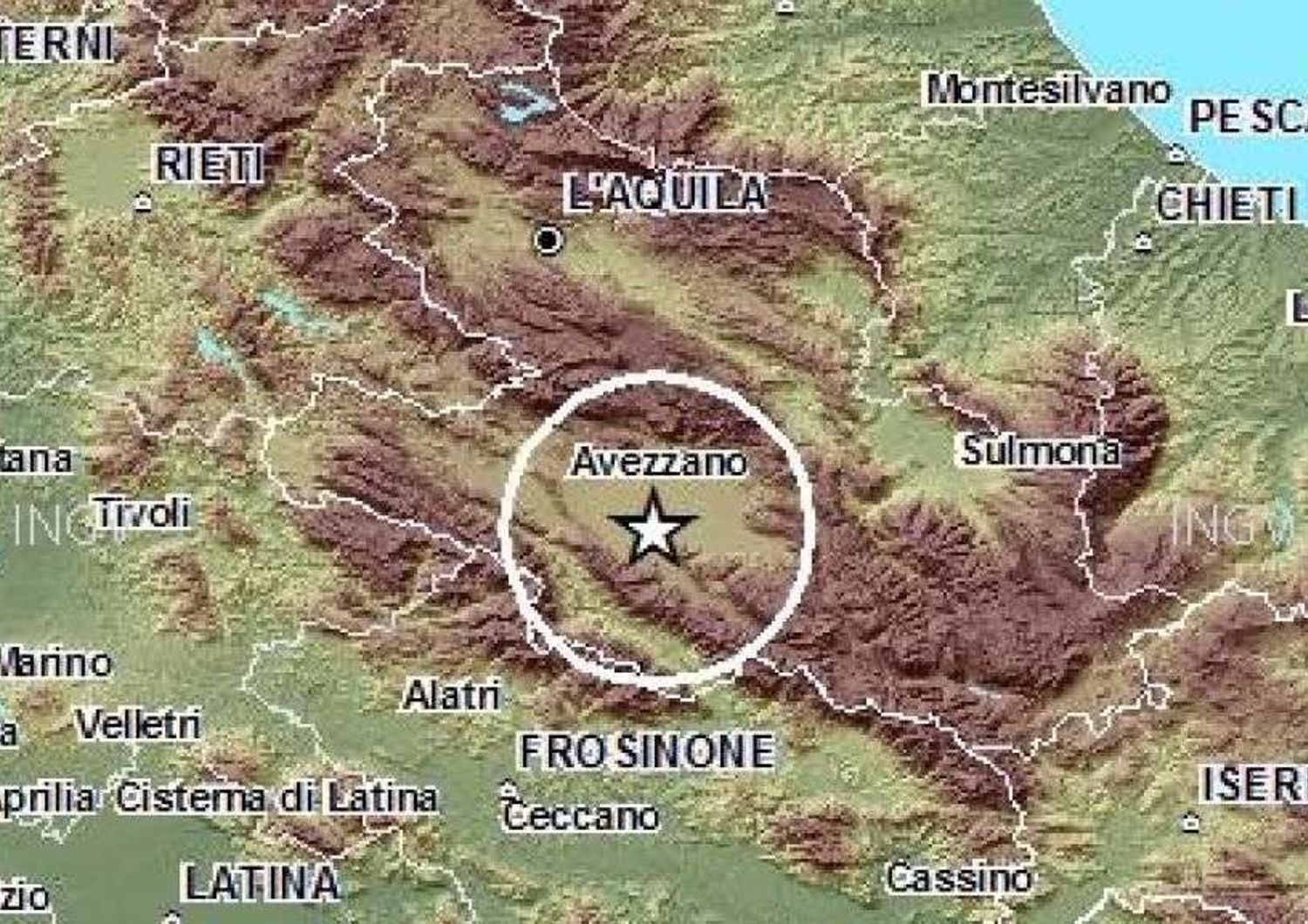 Terremoto: paura per una scossa di 4,1 in Abruzzo. Nessun danno