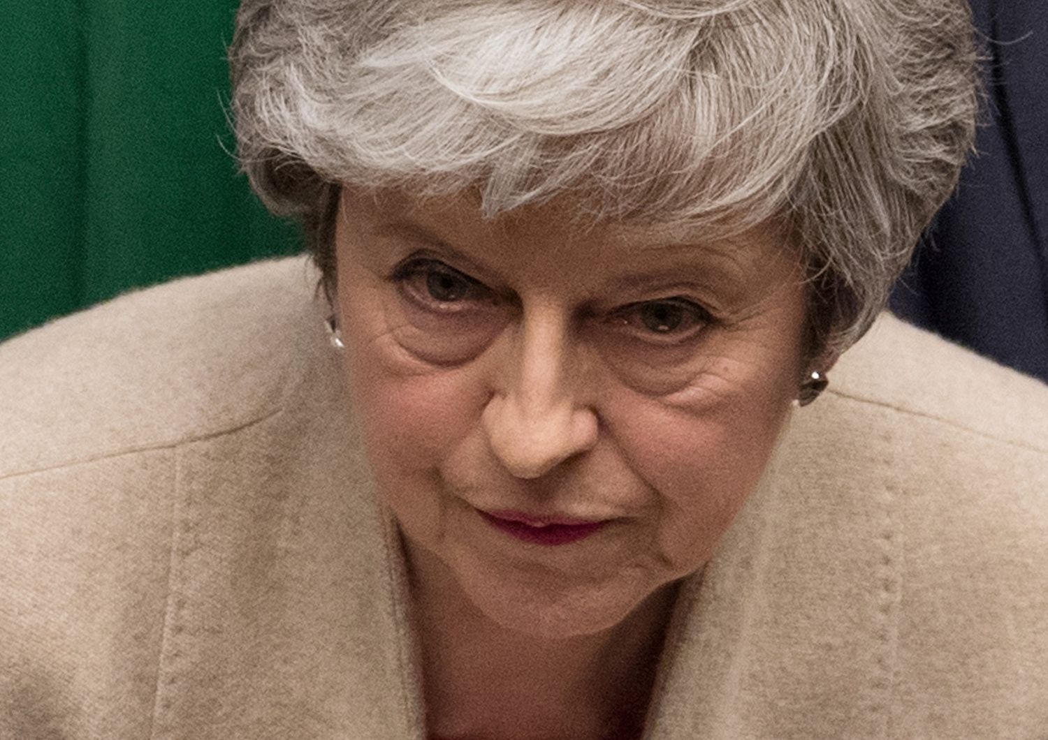 &nbsp;Brexit, Teresa May dopo la terza bocciatura del suopiano per lasciare l'Ue . (Mark Duffy/AFP)