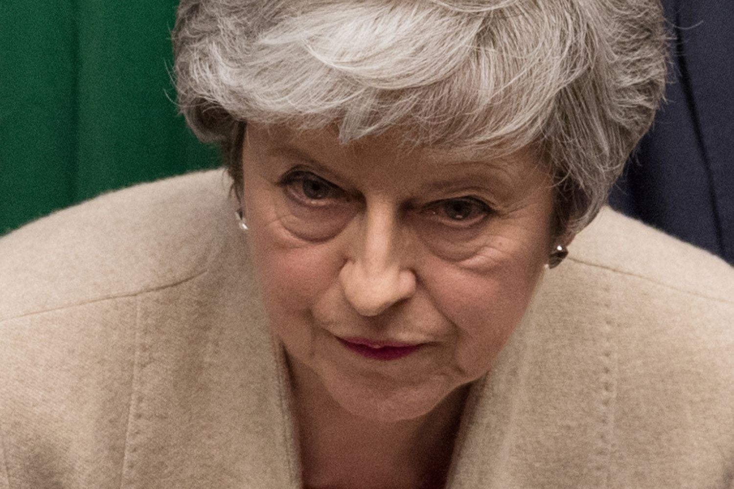 &nbsp;Brexit, Teresa May dopo la terza bocciatura del suopiano per lasciare l'Ue . (Mark Duffy/AFP)