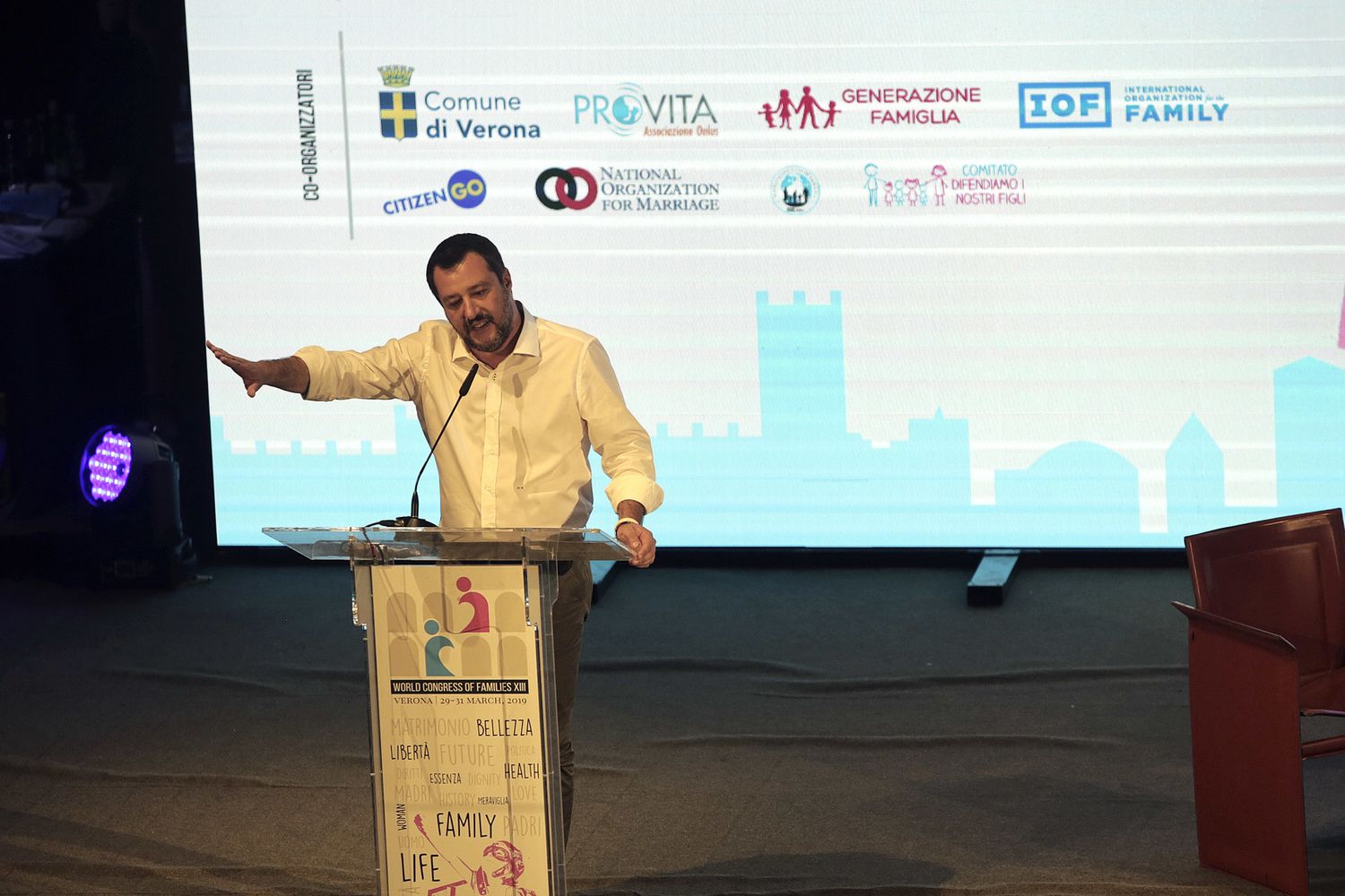 Matteo Salvini al Congresso delle Famiglie