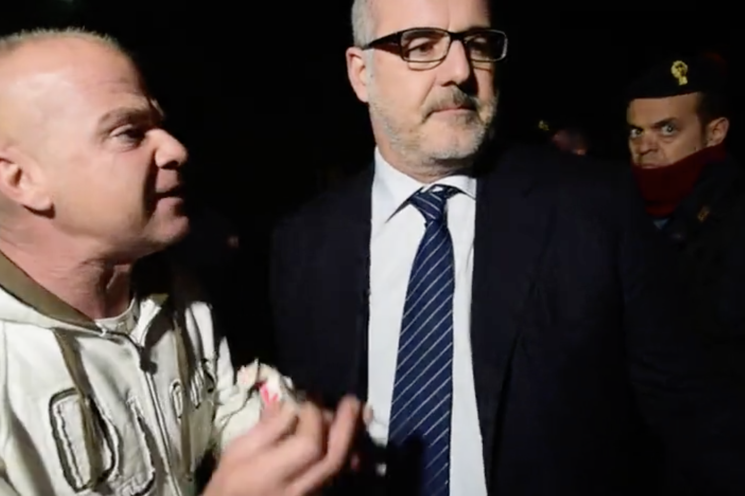 Un momento della protesta