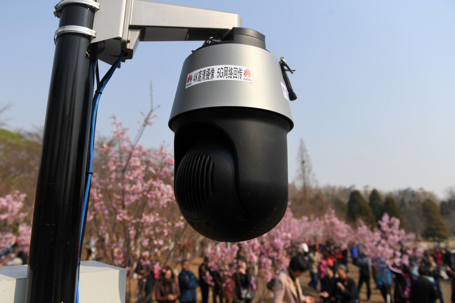 Una telecamera Huawei nelle strade di Pechino&nbsp;