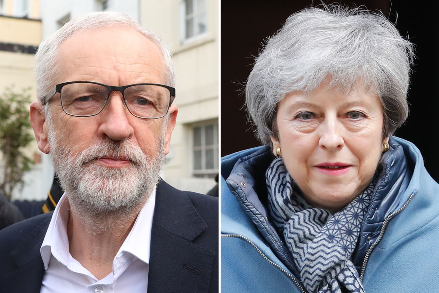 Jeremy Corbyn e Theresa May