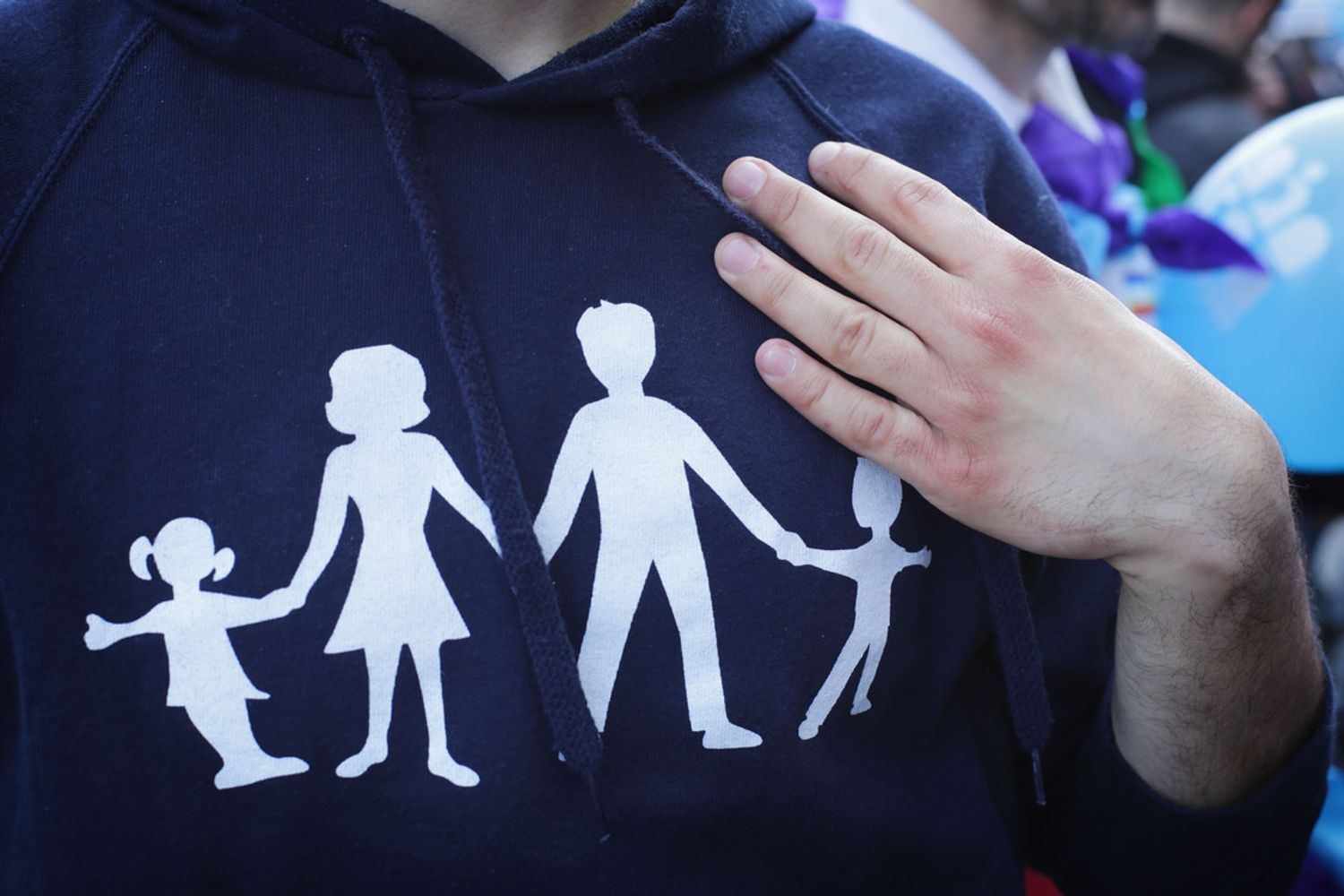 Una partecipante al congresso delle Famiglie di Verona