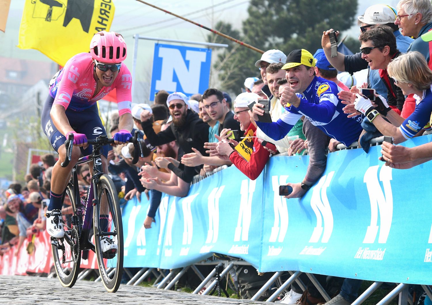 Bettiol vince il Giro delle Fiandre 2019 (David Stockman/AFP)