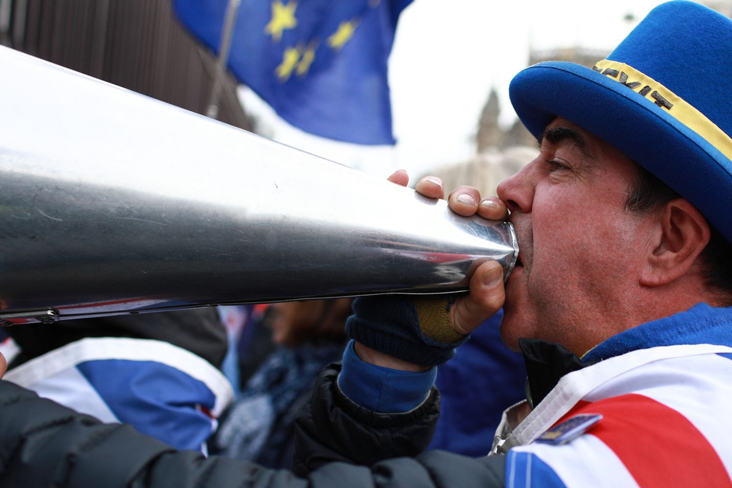Un manifestante anti-Brexit
