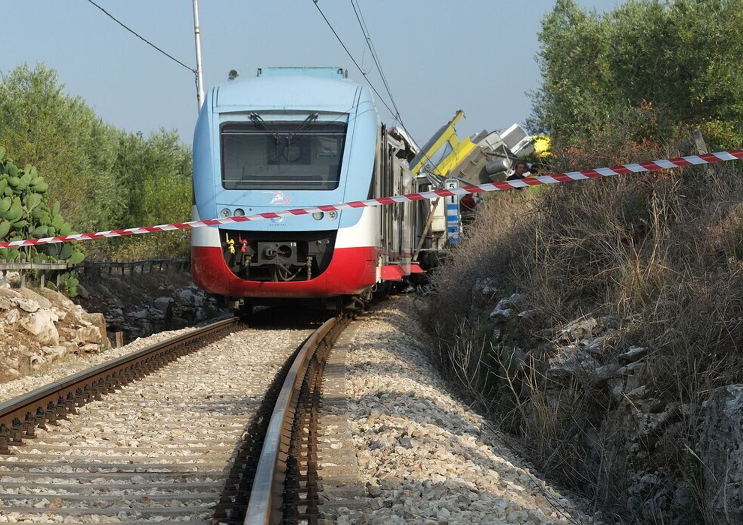 Treno regionale sulla Ruvo-Corato, 13 luglio 2016