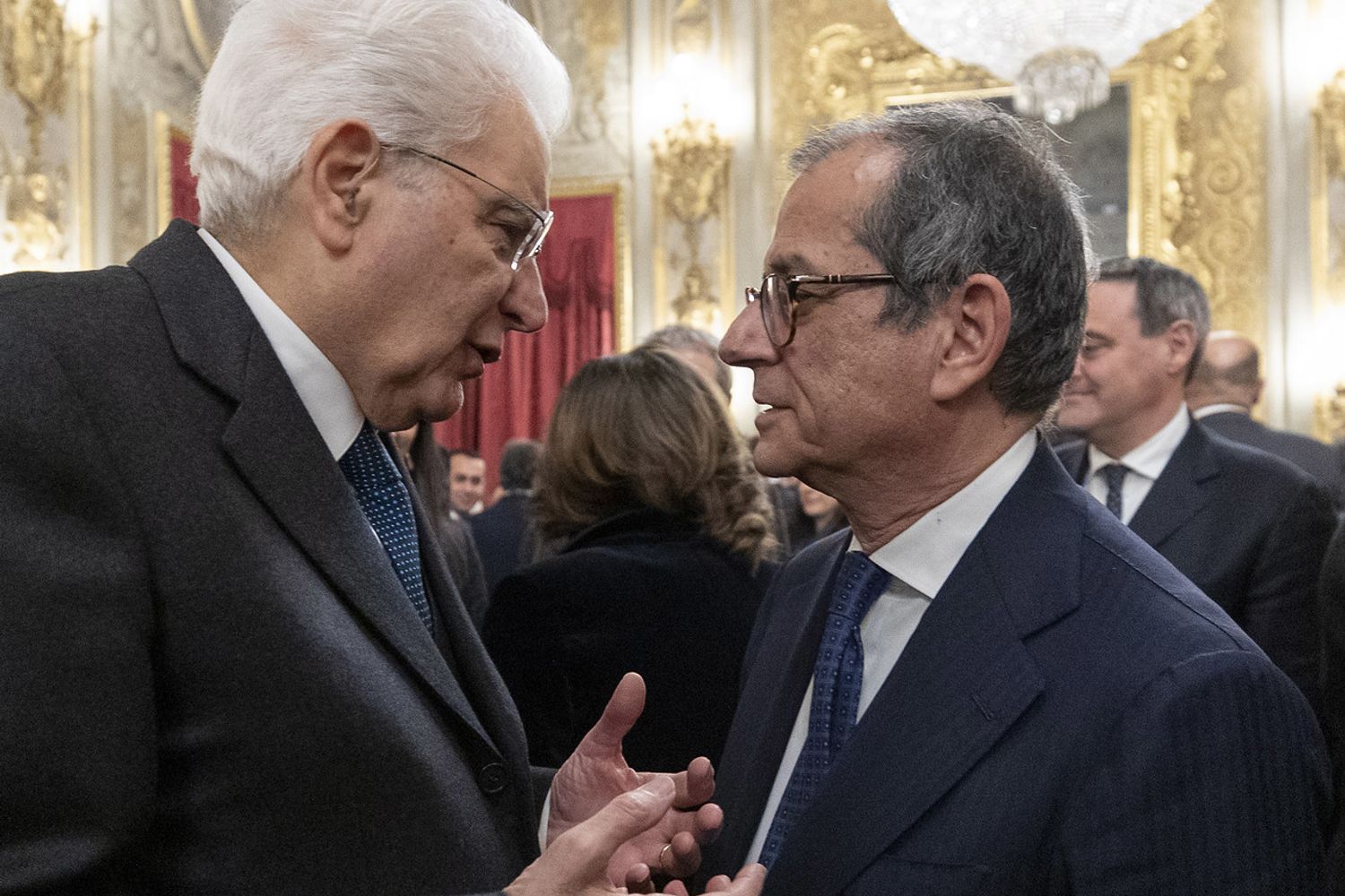 Sergio Mattarella e Giovanni Tria