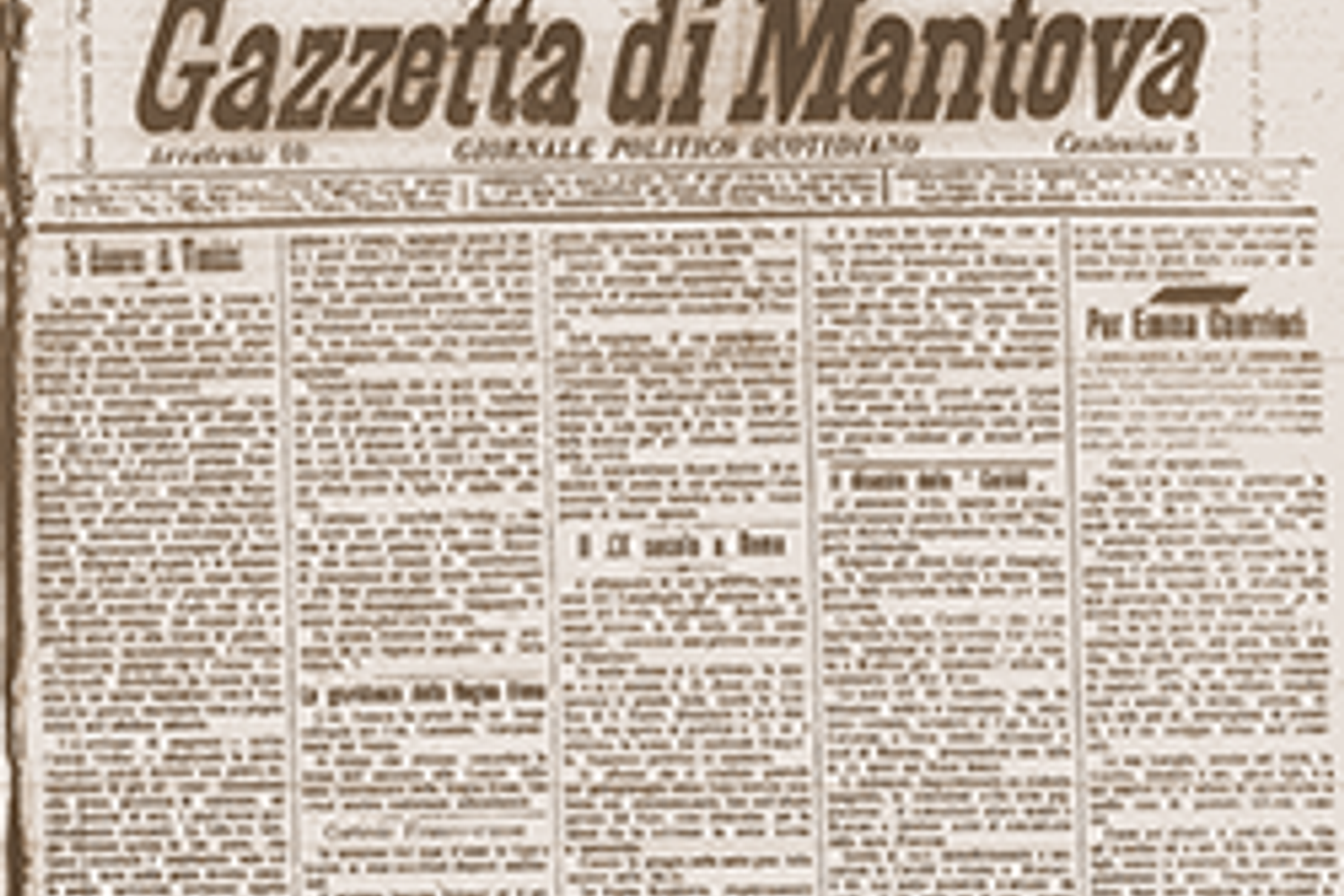 Gazzetta di Mantova (Comune di Mantova&nbsp;http://digilib.bibliotecateresiana.it/index_periodici.php#contact)