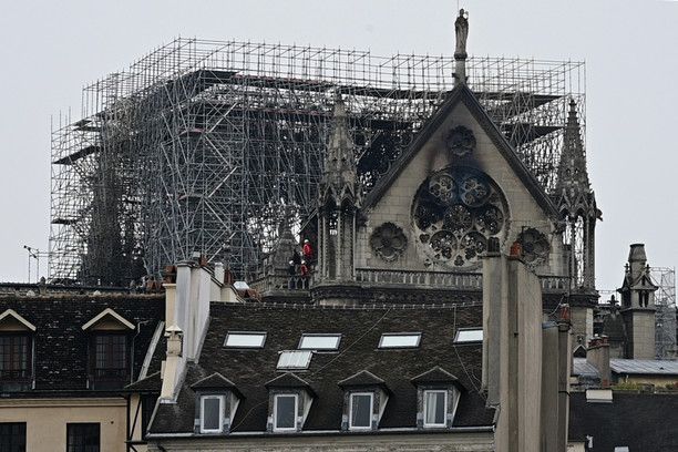 La cattedrale di Notre Dame, il giorno dopo il rogo&nbsp;