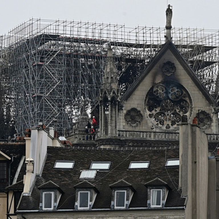 La cattedrale di Notre Dame, il giorno dopo il rogo&nbsp;