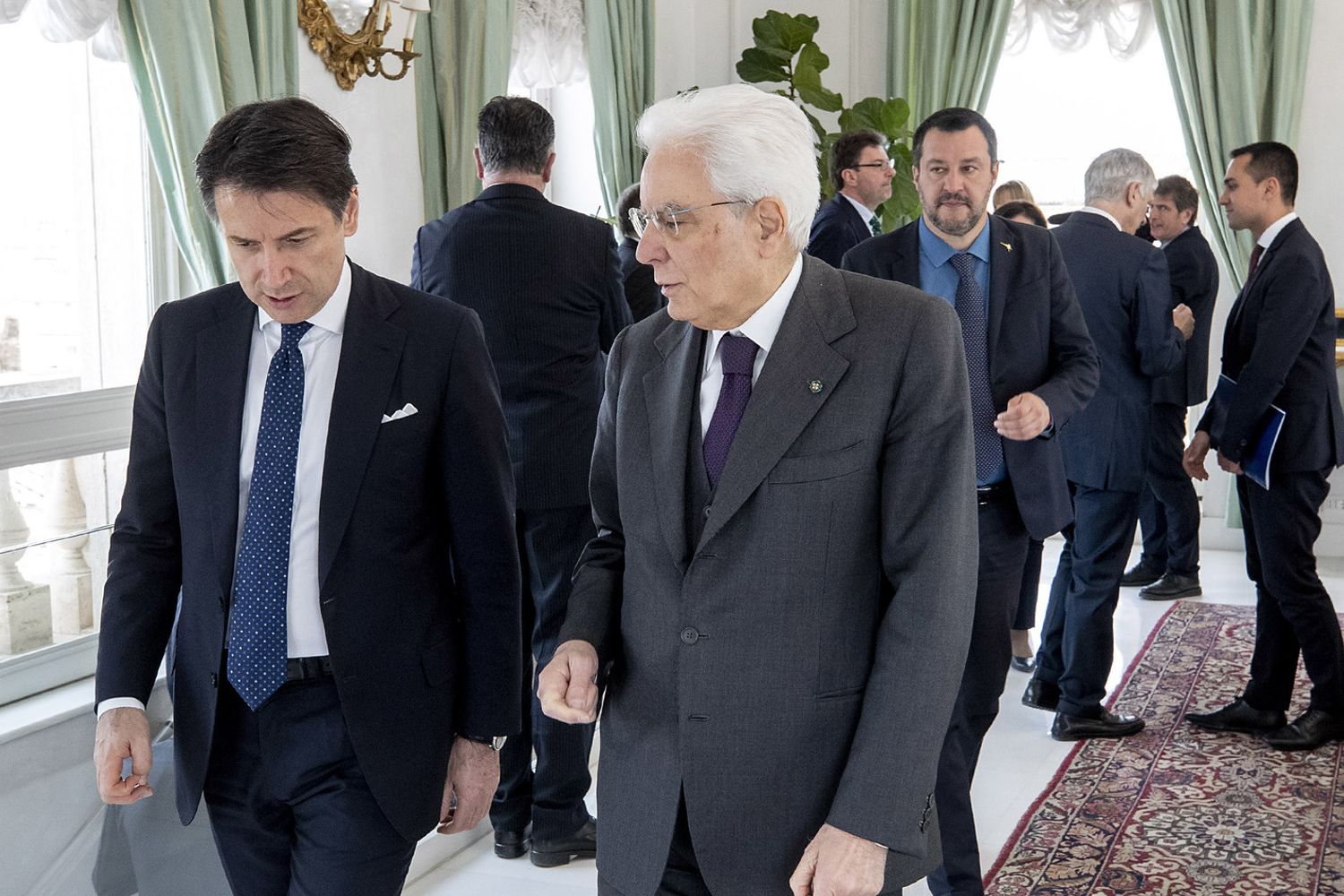 Sergio Mattarella incontra Matteo Salvini e Giuseppe Conte