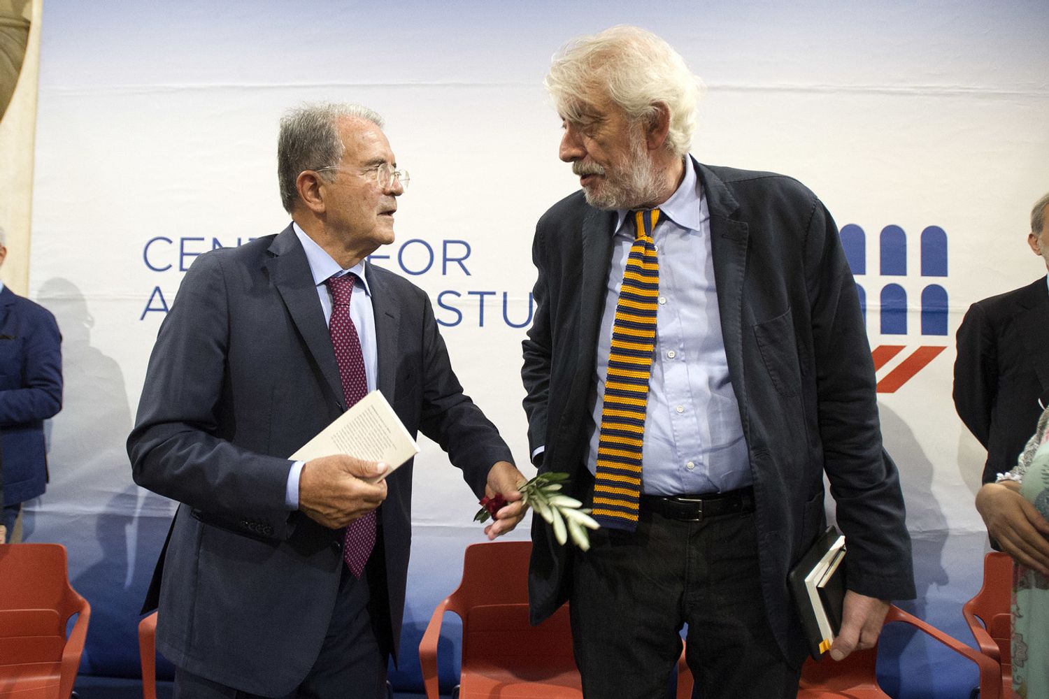 Massimo Bordin con Romano Prodi