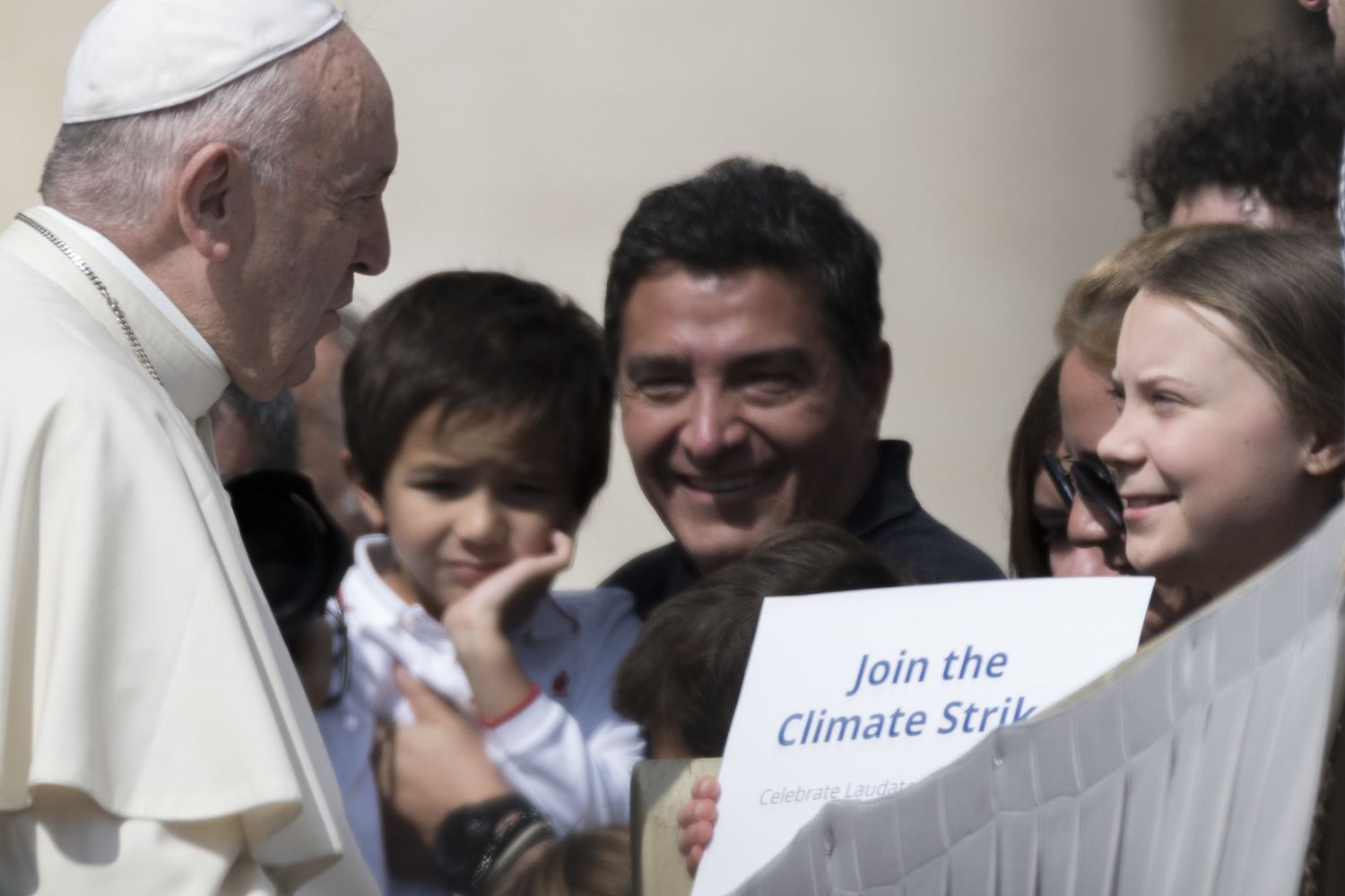 Papa Francesco e Greta Thunberg