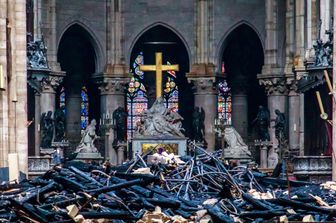 Notre Dame dopo l'incendio