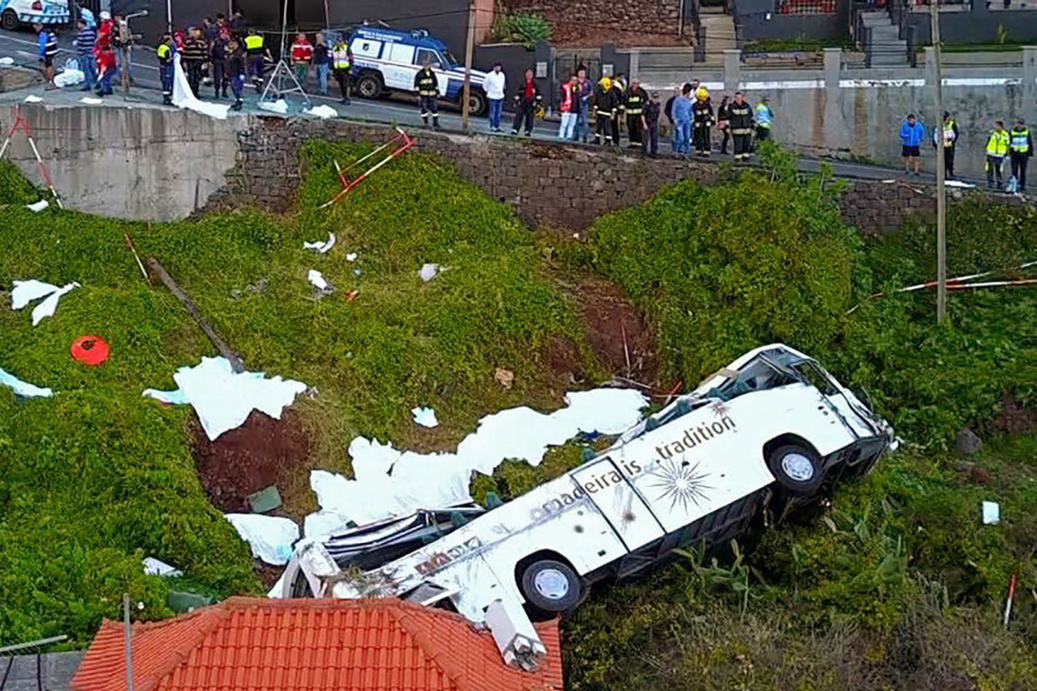 Il bus precipitato a Madeira