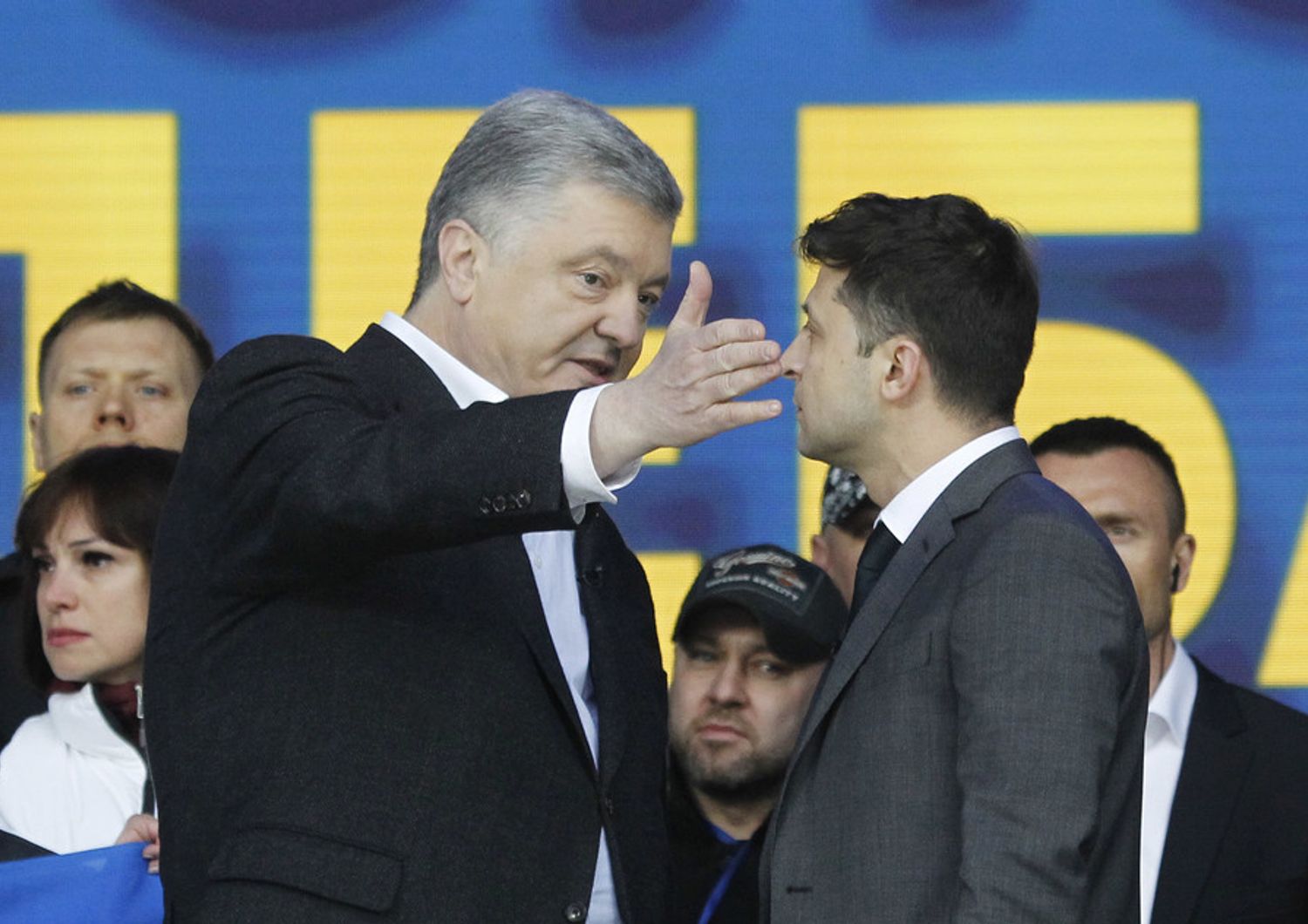 Poroshenko e Zelensky