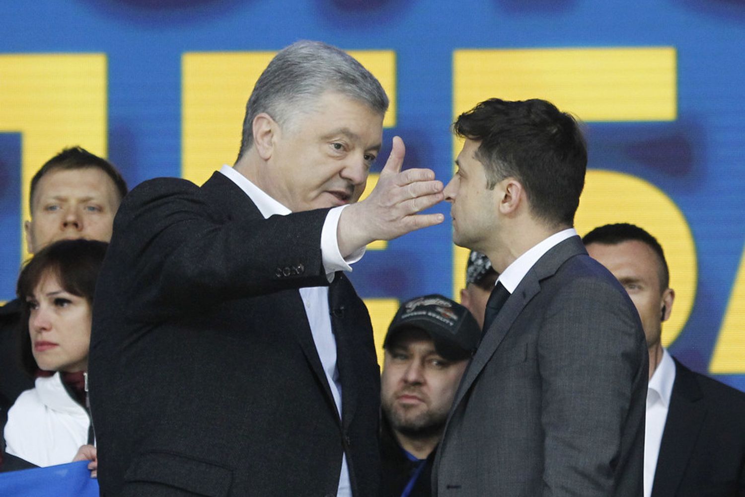 Poroshenko e Zelensky