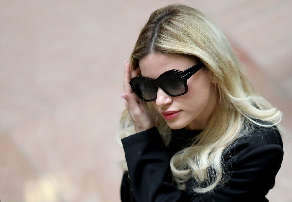 &nbsp;Simona Mangiante, moglie di George Papadopoulos, implicato nel Russiagate (Win MacNamee/AFP)