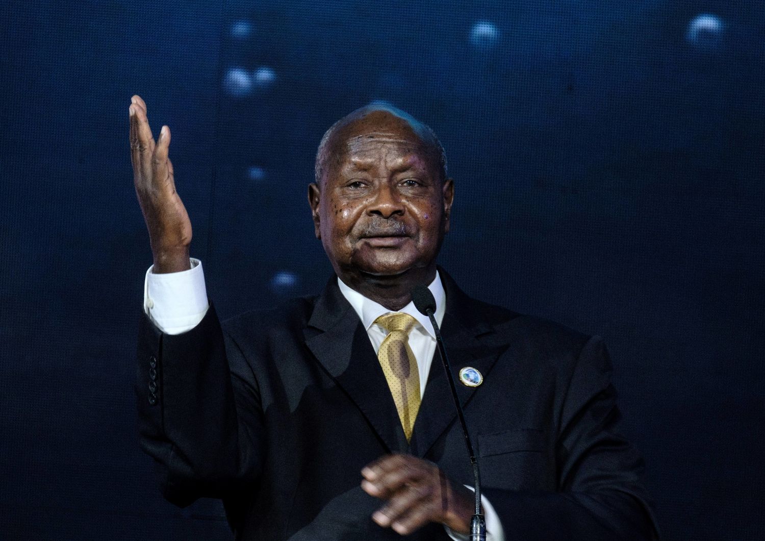 &nbsp;Yoweri Museveni (Yasuyoshi Chiba/AFP)