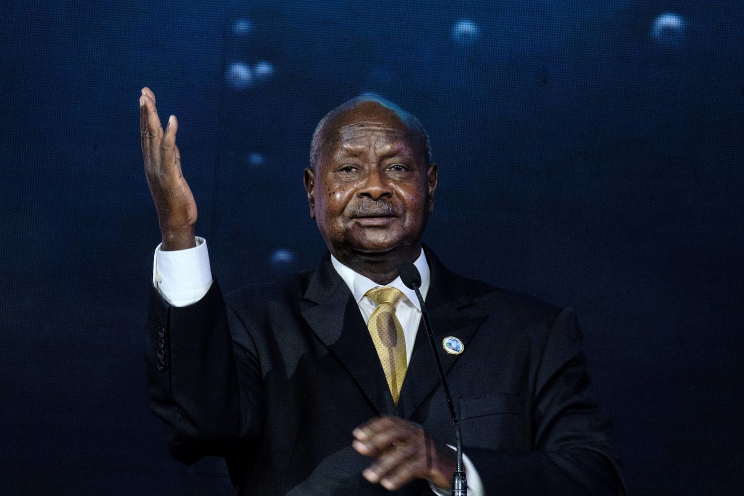 &nbsp;Yoweri Museveni (Yasuyoshi Chiba/AFP)